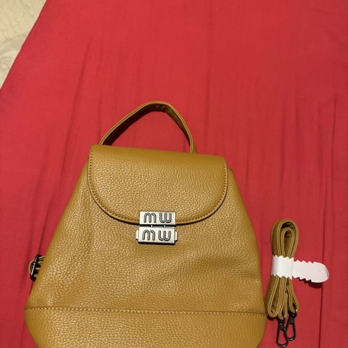 Women's backpack bag beige new