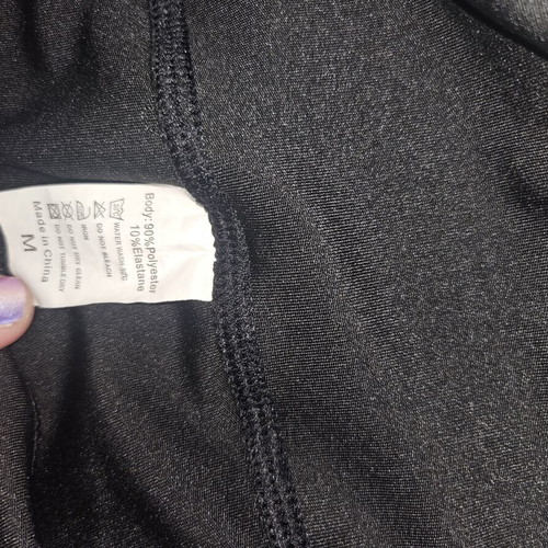 Women's leggings, unique, with transparency on the side M