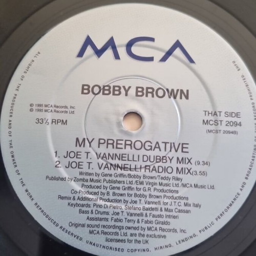 Bobby Brown My Prerogative vinyl used