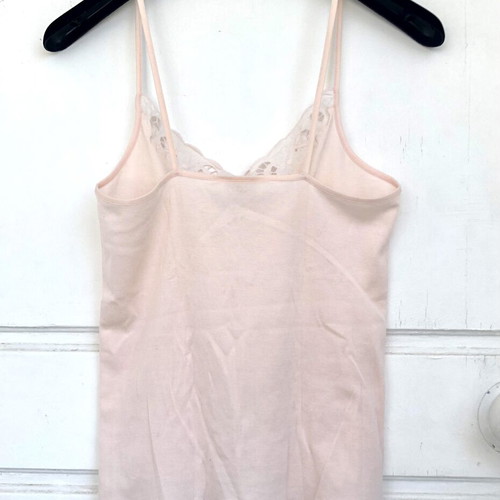 Malizia Vintage Lingerie Top with Lace, Like New, Medium, Salmon