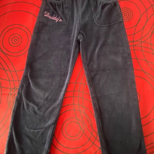 Velour pants for girl 8 years SugarFree like new, blue