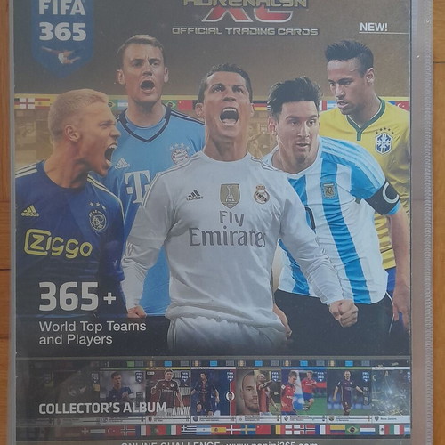 FIFA 365 2015-2016 Adrenalyn XL album with cards like new