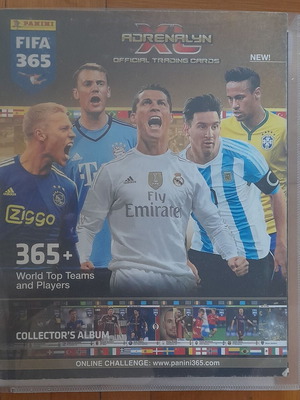 FIFA 365 2015-2016 Adrenalyn XL album with cards like new
