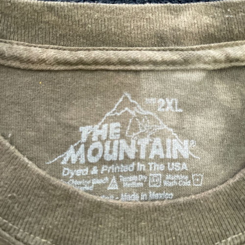 The Mountain sleeveless shirt used, size 3XL, green