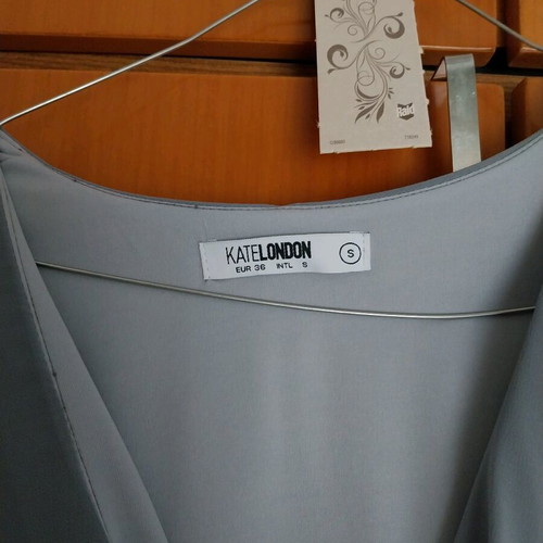 Katelondon long formal dress new, gray-blue, small