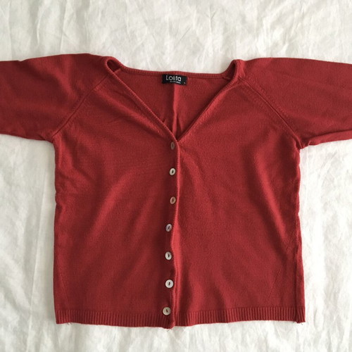 Red set top and jacket used