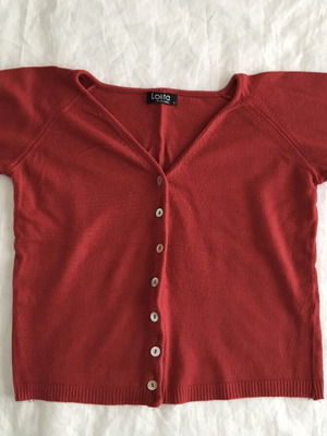 Red set top and jacket used