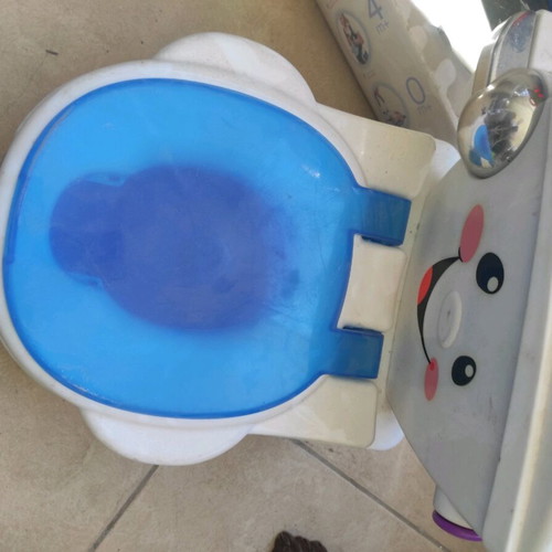Baby carrier steriliser, table and children's potty used