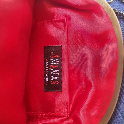 Achilleas Accessories Satin Shoulder Bag like new, red