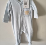Chicco velour baby romper 3-6 months 62cm, new with tags