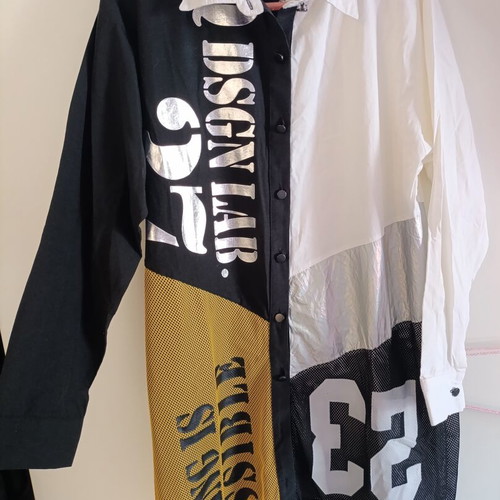 Q Design Lab Bulls 23 Oversized Shirt-Dress like new, size S