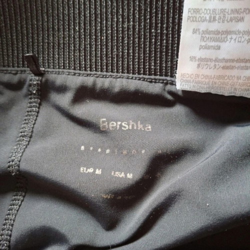 Bershka black sports shorts M like new, mesh design