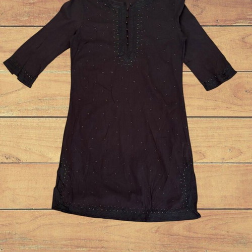 Zara large ethnic brown kaftan like new, cotton fabric