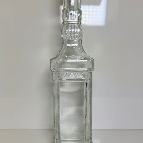 Glass decorative bottle for drinks or liqueur