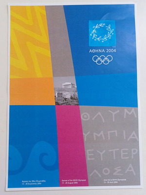 Athens 2004 Olympic Games poster like new, official print