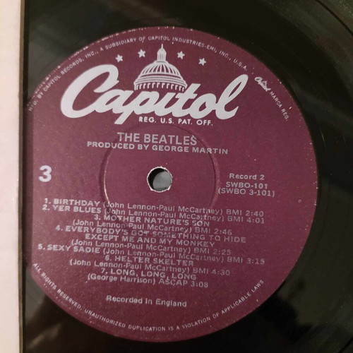 The Beatles White Album double vinyl used, very good condition