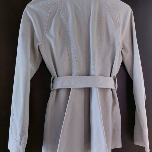Zara woman trench coat used, size S, beige with belt
