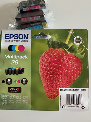 Epson 29 ink cartridges new, pack of 6