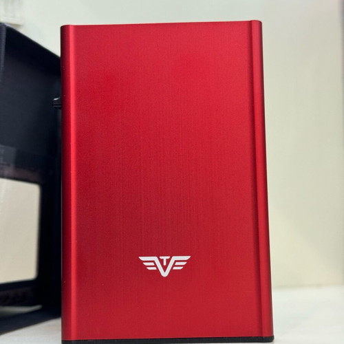 Tru Virtu Click & Slide Silk Red card holder new, red