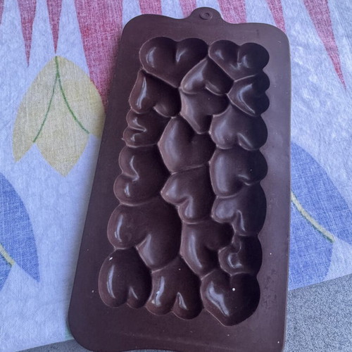 Silicone molds for candles like new, set of 7 chocolate designs