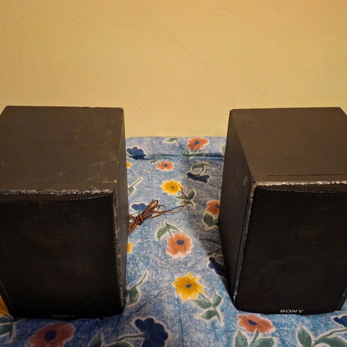 Sony SS-H177 speakers used, set of 2, 50 watt, wooden frame