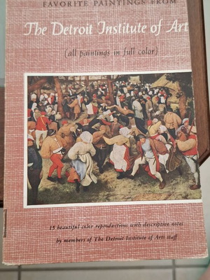 Favorite Paintings from The Detroit Institute of Arts Art Book used, 1948 first edition