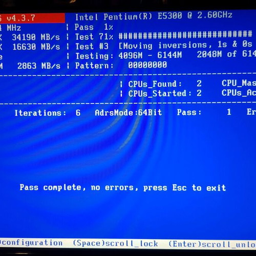 Used computer with Pentium E5300, 6GB RAM, Foxconn P43A motherboard