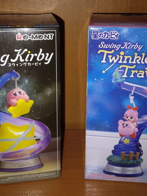 Swing Kirby figure scene set Wasp Star & Kirby + Mirror new
