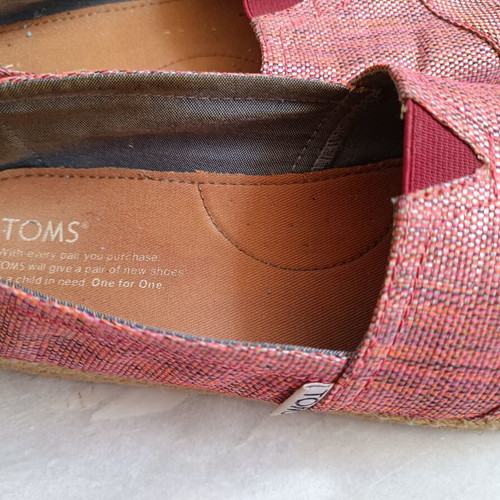 Toms espadrilles used, pink, size 37.5