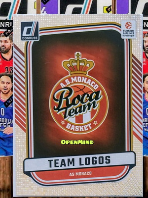 Κάρτα Team Logo Press Proof AS Monaco Donruss Euroleague 2024-25