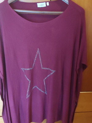 Blouse like new, purple, sizes L and XL