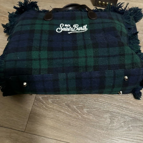 MC2 Saint Barth checked bag with strap new, multicolor