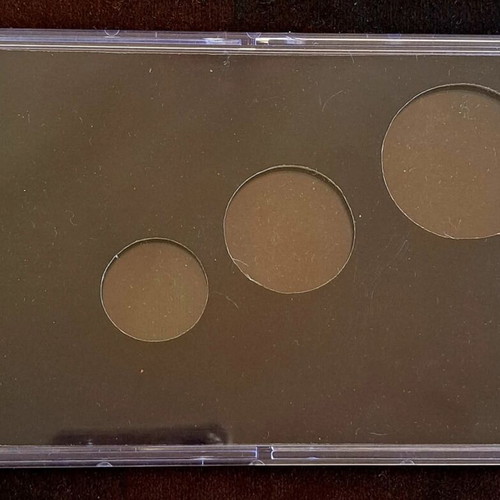 Plexiglass case for silver Makarios coins new, luxury