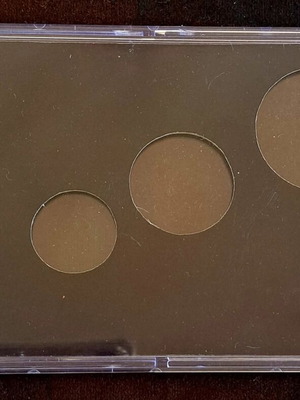 Plexiglass case for silver Makarios coins new, luxury