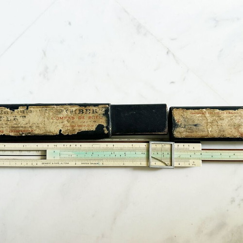Antique Dennert Pape Aristo Slide Rule used, collectible scientific instrument