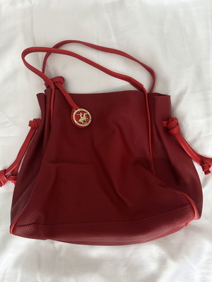 Beverly Hills Polo Club Red Tote Shoulder Bag like new