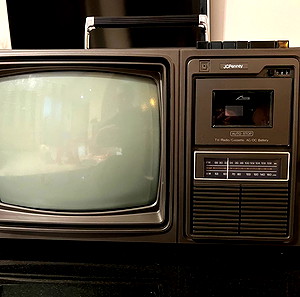 Vintage JCPenny Japan Color TV Vintage Television Cassette Tape Recorder Player