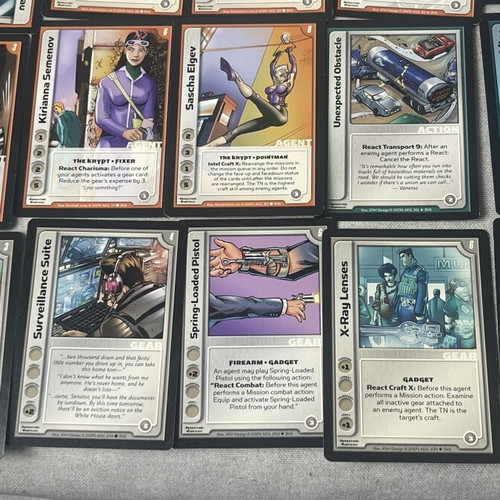 Spycraft Collectible Card Game lot used, original AEG cards