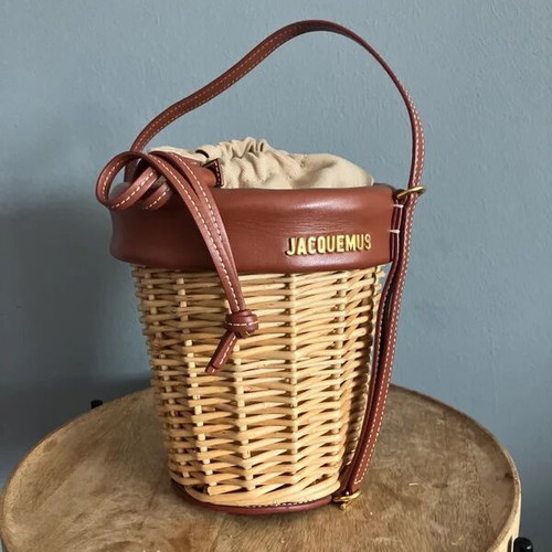 Jacquemus Le Panier Seau Bucket Bag like new, brown shoulder