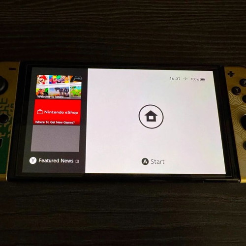 Nintendo Switch OLED Zelda TOTK Edition console