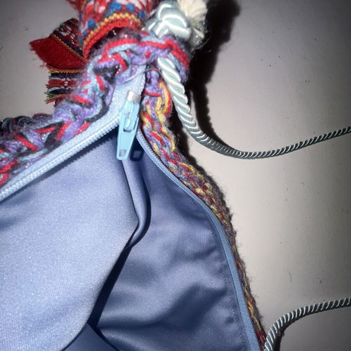 Handmade shoulder bag like new, multicolor