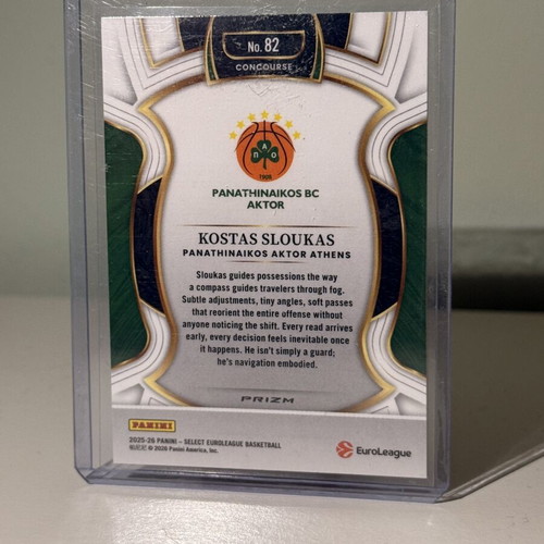 Panini Select Euroleague Kostas Sloukas SSP λευκά σπάρκλς καινούργιο