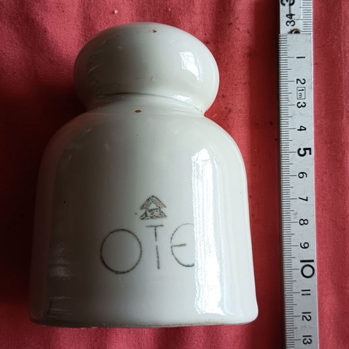 Porcelain insulator OTE used, collectible