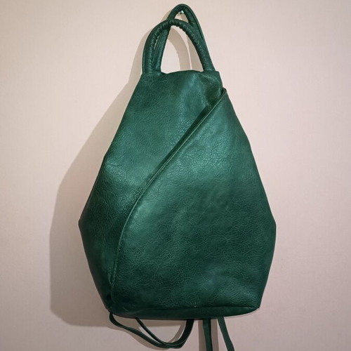 Backpack in olive green color