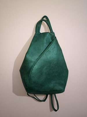 Backpack in olive green color