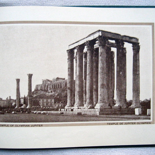Photo album with Greek monuments photos used