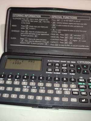 Citizen ηλεκτρονική ατζέντα Ed-1800 vintage σαν καινούργιο