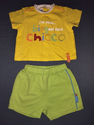 Chicco baby set 3-6 months like new, cotton