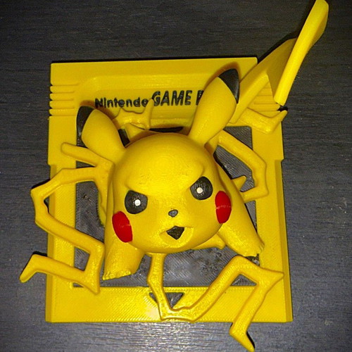 3D Printed Φιγούρα Pikachu Game Boy Breaking κατόπιν παραγγελίας