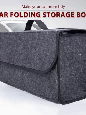 Car folding storage box 50x24x15cm new for trunk organization